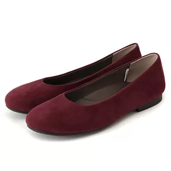 [MUJI無印良品]撥水加工起毛平底鞋JP25紫紅