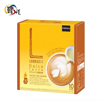 【韓悅】LOOKAS9_阿拉比卡濃縮風味拿鐵_煉乳(10入)(韓國原裝進口)