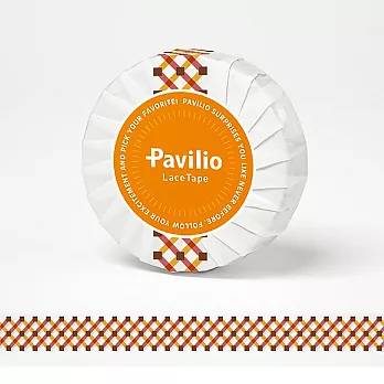 日本 Pavilio Lace Tape 風格膠帶_Standard系列_井然排列(橘)