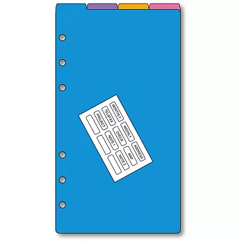 Raymay Davinci 聖書尺寸 4色索引分隔板