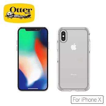 OtterBox iPhone X炫彩幾何透明保護殼經典晶透57119