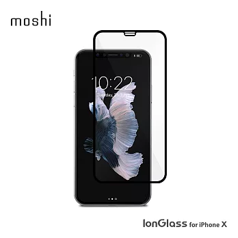 Moshi IonGlass for iPhone X 強化玻璃螢幕保護貼黑