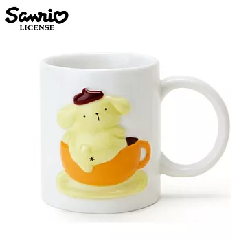 【日本正版授權】三麗鷗人物 立體浮雕 馬克杯/咖啡杯 290ML Sanrio -布丁狗