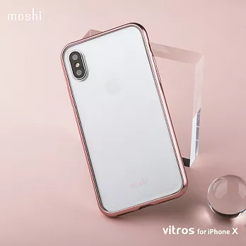 Moshi Vitros for iPhone X 超薄透亮保護背殼蘭花粉