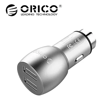 ORICO 2-Port 3.1A 破窗錘車用充電器(金/銀) UCM-2U-GD/UCM-2U-SV銀