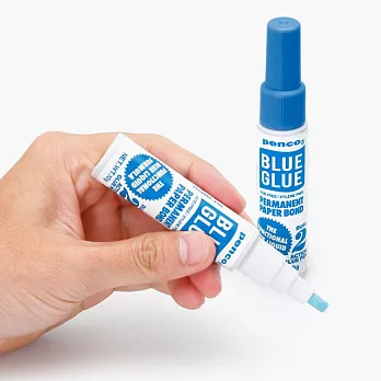 【HIGHTIDE】Penco雙黏性透明藍色筆型膠水
