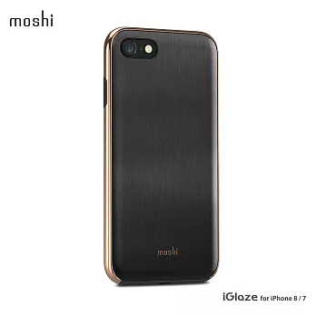 Moshi iGlaze for iPhone 8/7 超薄時尚保護背殼騎士黑