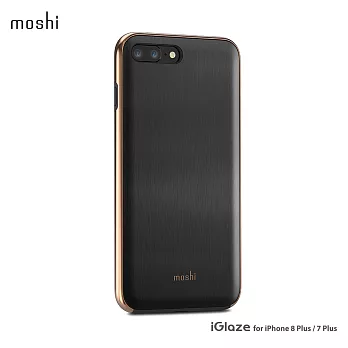 Moshi iGlaze for iPhone 8/7 Plus 超薄時尚保護背殼騎士黑