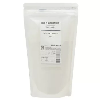 [MUJI無印良品]泡澡劑補充包(牛奶)/380g(Q)