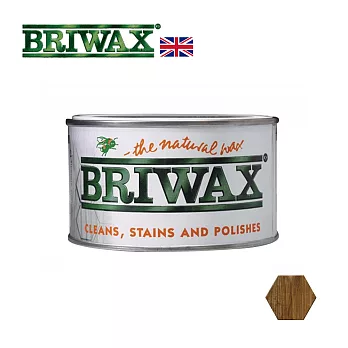 【英國Briwax】拋光上色蠟-黑橡木色 370g