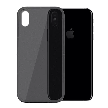 iPhone X 第五代磨砂防摔抗震氣墊空壓手機殼磨砂黑