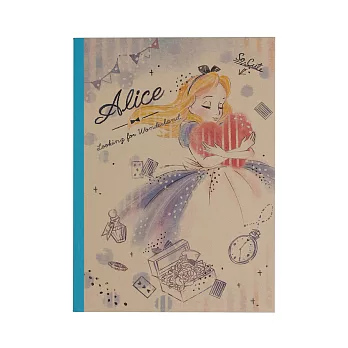 《KAMIO》愛麗絲B5平裝筆記本(暖暖愛心)