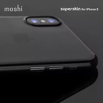 Moshi SuperSkin for iPhone X 勁薄裸感保護殼隱魅黑