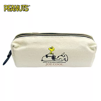 【日本正版授權】史努比 雙層 筆袋/鉛筆盒/化妝包/收納包 Snoopy PEANUTS