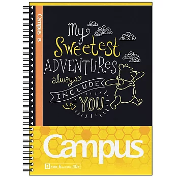 KOKUYO Campus 2018限定線圈筆記本-小熊維尼