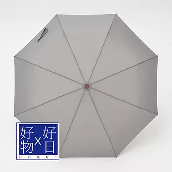 【好日好物】日本設計簡約三折自動開收晴雨傘(灰)
