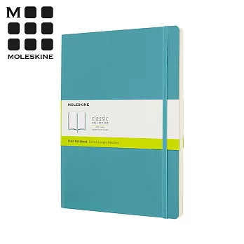 MOLESKINE 春夏系列經典軟皮筆記本 (L型) -珊瑚藍空白