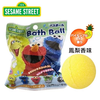 【日本正版授權】芝麻街 鳳梨香氣 公仔 沐浴球/入浴球/泡澡球 Sesame Street 款式隨機