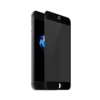 【SHOWHAN】iPhone 7 3D曲面康寧防窺鋼化保護貼 黑色