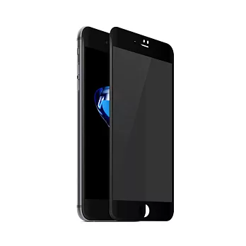 【SHOWHAN】iPhone 8 Plus 3D曲面康寧防窺保護貼 (兩色可選)黑色