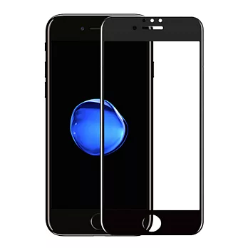 【SHOWHAN】iPhone6 Plus/6s Plus (5.5吋) 5D全覆蓋0.2mm超薄9H鋼化玻璃保護貼 (兩色可選)黑色