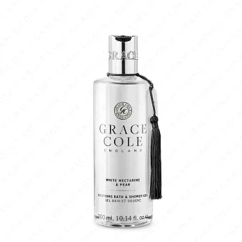 ​【英國香氛世家 Grace Cole】英國梨與白桃-沐浴露 300ml