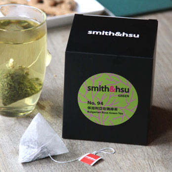 smith&hsu 保加利亞玫瑰綠茶金字塔茶包