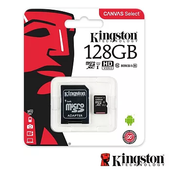 Kingston 金士頓 128G 80MB/s microSDXC UHS-I U1 記憶卡 SDCS