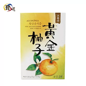 【韓悅】黃金柚子_柚子果茶隨身包(10入)(韓國原裝進口)