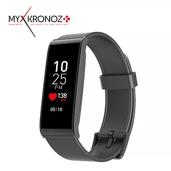 MyKronoz ZeFit4 HR 防水心率運動腕錶黑色