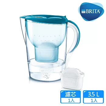 【德國BRITA】3.5公升Marella馬利拉花漾壺(內含MAXTRA+ 全效濾芯1入)_純淨藍