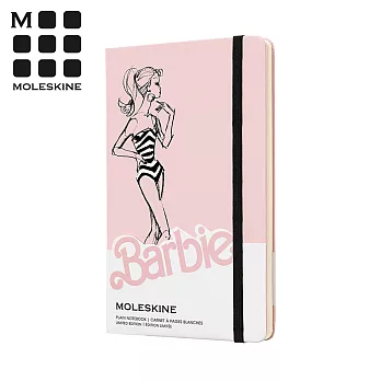 MOLESKINE 芭比限定版筆記本 (L型) -泳裝空白