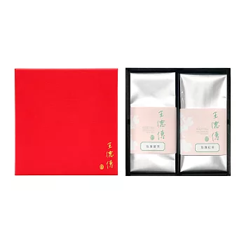 《王德傳》玫瑰香頌禮盒(玫瑰紅茶40g+玫瑰普洱50g)