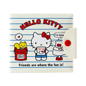《Sanrio》HELLO KITTY PVC卡片收納夾(條紋小物)