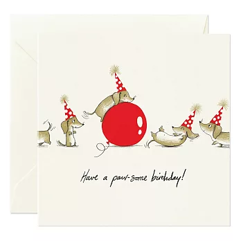 【Card Nest 】Paw-some Birthday 生日卡 動物系列 英國進口 C1221