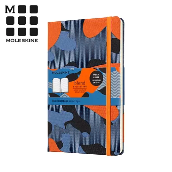 MOLESKINE BLEND18 迷彩限定版筆記本 (L型) -迷彩橘