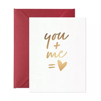 【Card Nest 】YOU+ME=LOVE (mini) 萬用卡 文字系列 英國進口 M1056