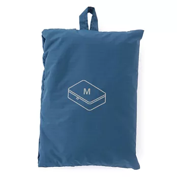 [MUJI無印良品]滑翔傘布旅行分類可折收納袋/M/藍