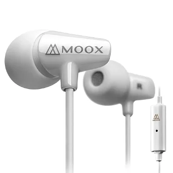【穆克斯MOOX】 X7iW入耳式線控耳機－陶瓷白陶瓷白