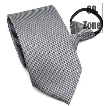 89zone 法式時尚氣質斜紋領帶 211500001銀色