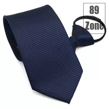 89zone 法式時尚氣質斜紋領帶 211500001藍色