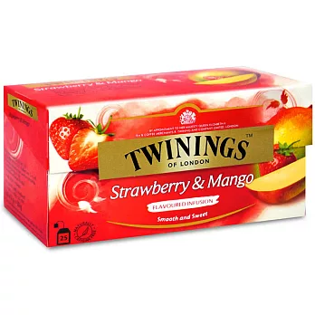【TWININGS唐寧】草莓芒果茶 25入
