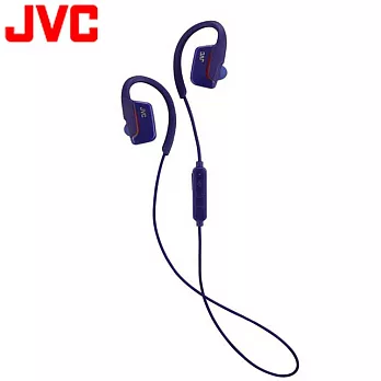 JVC無線藍牙運動型耳掛式防水耳機HA-EC600BT藍色
