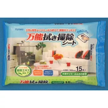 【WAVA】日本KYOWA萬用清潔綠茶配方擦拭巾15入