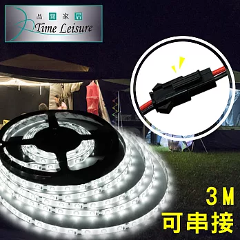 Time Leisure 可串接 USB戶外露營LED黏貼燈條3M(白光)