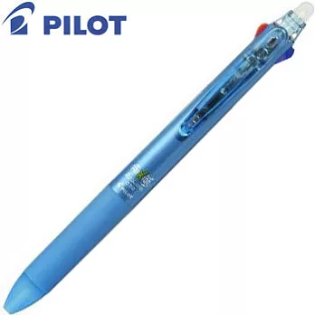 PILOT二色按鍵魔擦筆(藍紅)0.38亮藍桿