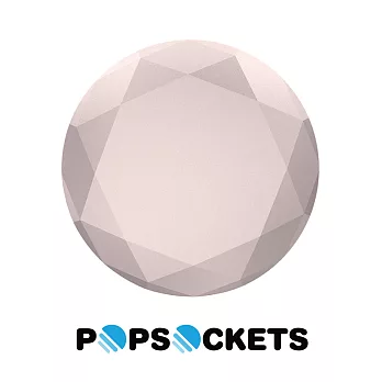 【PopSockets 泡泡騷】 美國No.1時尚多功能手機支架-玫瑰金鑽