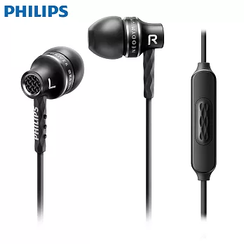 【Philips】飛利浦鋁製輕量級重低音耳機麥克風 SHE9105BK/00黑色