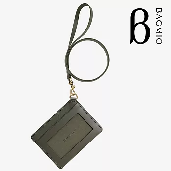 BAGMIO vigor 系列牛皮雙卡橫式證件套-橄欖綠