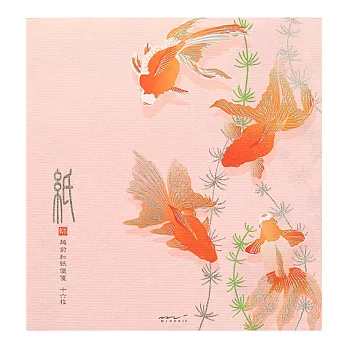 MIDORI JAPANWORKS日本名藝系列(夏季)-便箋金箔金魚